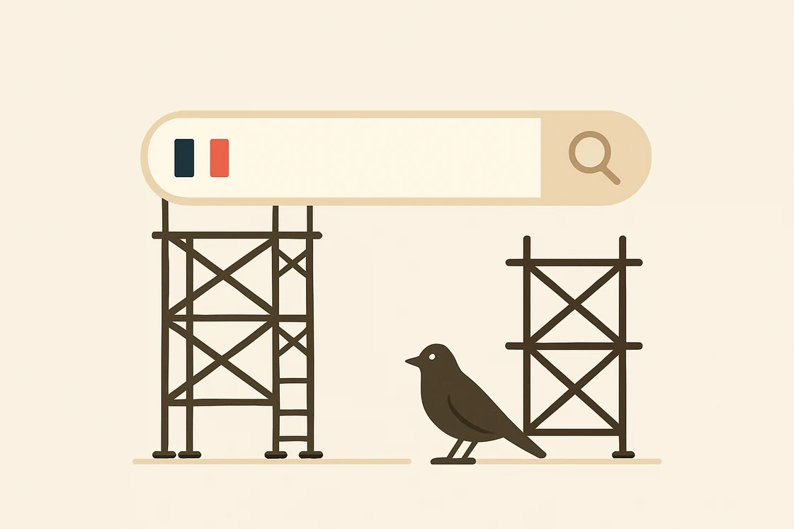 Illustration d'IBOU, moteur de recherche français encore en développement
