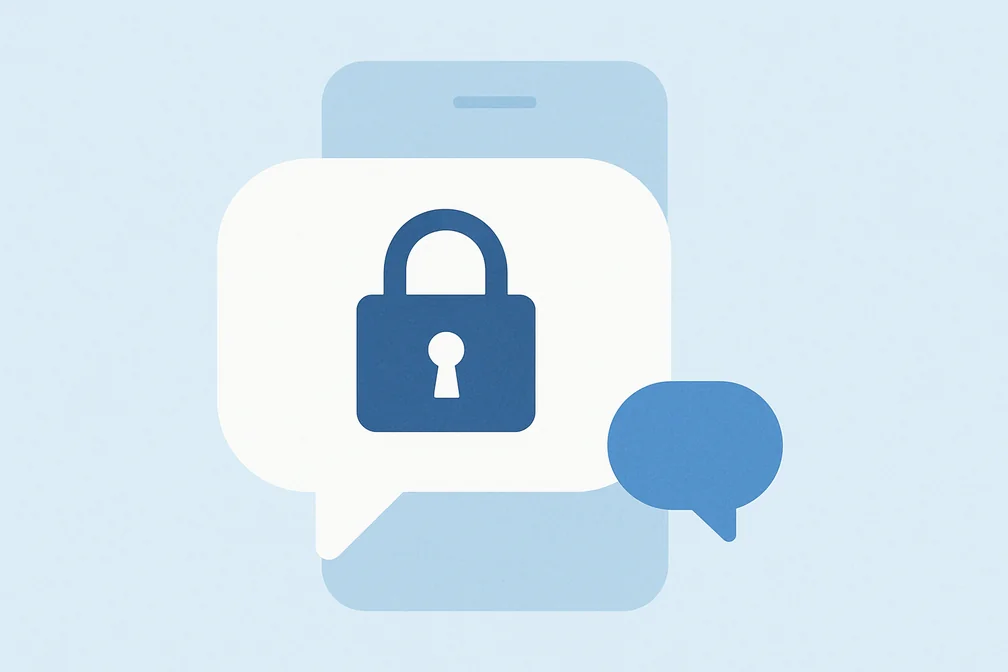 Illustration de Signal, application de messagerie chiffrée de bout en bout